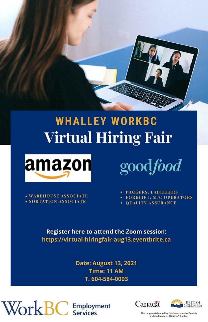 Whalley WorkBC Hiring Fair image