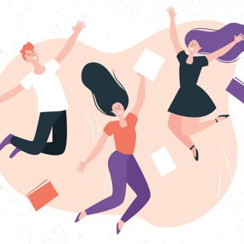 three people dancing
