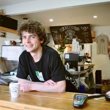 young boy smiling